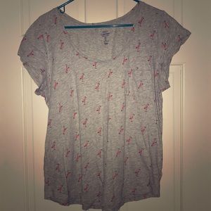 Gap flamingo pocket tee
